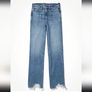 2640 AE Dreamy Drape Super High-Waisted Baggy Wide-Leg Jean 12 Long Brand New